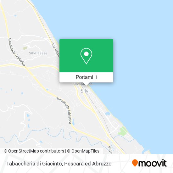 Mappa Tabaccheria di Giacinto