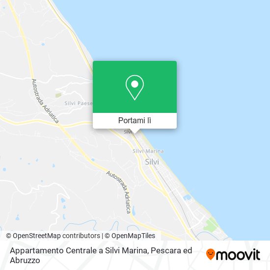 Mappa Appartamento Centrale a Silvi Marina