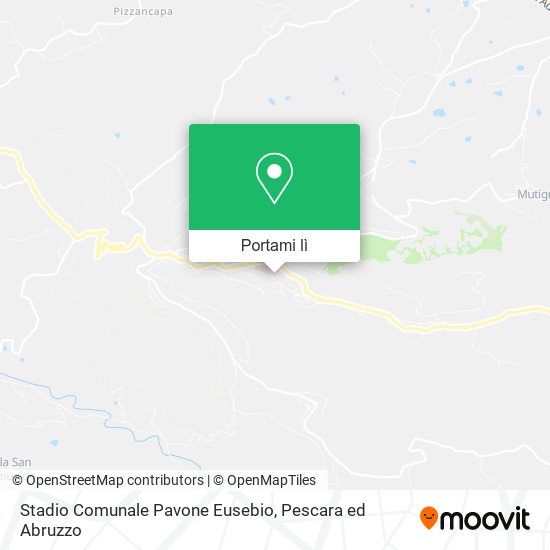 Mappa Stadio Comunale Pavone Eusebio