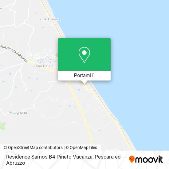 Mappa Residence Samos B4 Pineto Vacanza