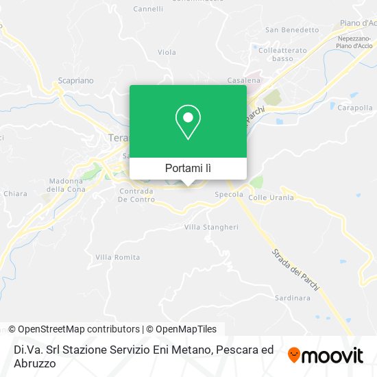 Mappa Di.Va. Srl Stazione Servizio Eni Metano