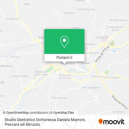 Mappa Studio Dentistico Dottoressa Daniela Marroni