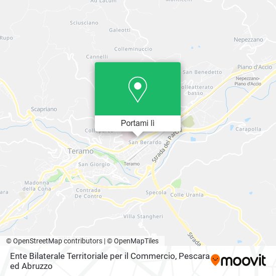 Mappa Ente Bilaterale Territoriale per il Commercio