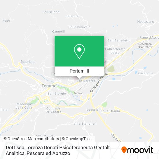 Mappa Dott.ssa Lorenza Donati Psicoterapeuta Gestalt Analitica