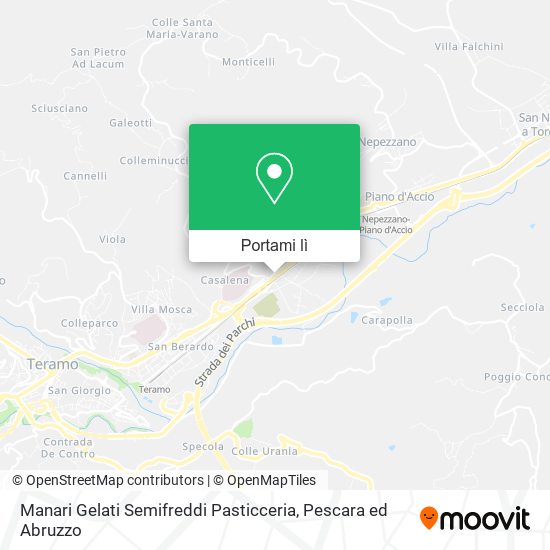 Mappa Manari Gelati Semifreddi Pasticceria