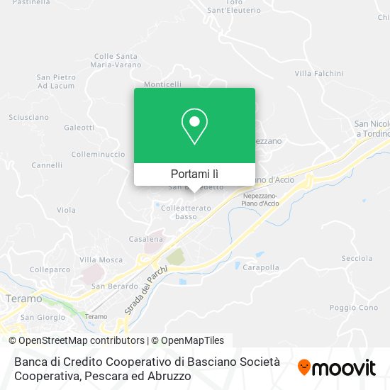 Mappa Banca di Credito Cooperativo di Basciano Società Cooperativa