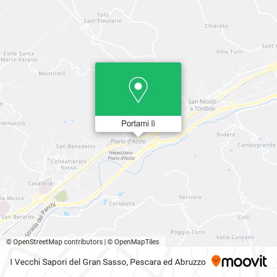 Mappa I Vecchi Sapori del Gran Sasso