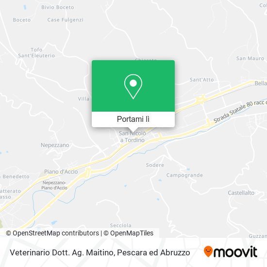 Mappa Veterinario Dott. Ag. Maitino