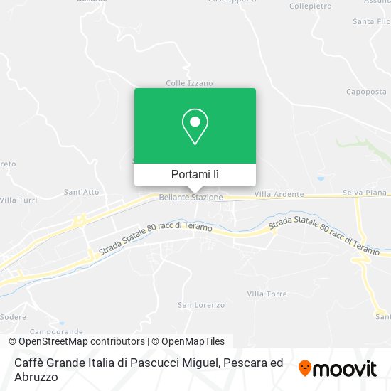 Mappa Caffè Grande Italia di Pascucci Miguel