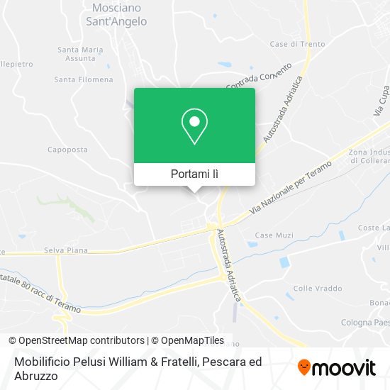 Mappa Mobilificio Pelusi William & Fratelli
