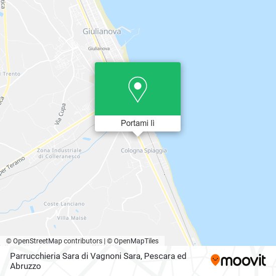 Mappa Parrucchieria Sara di Vagnoni Sara