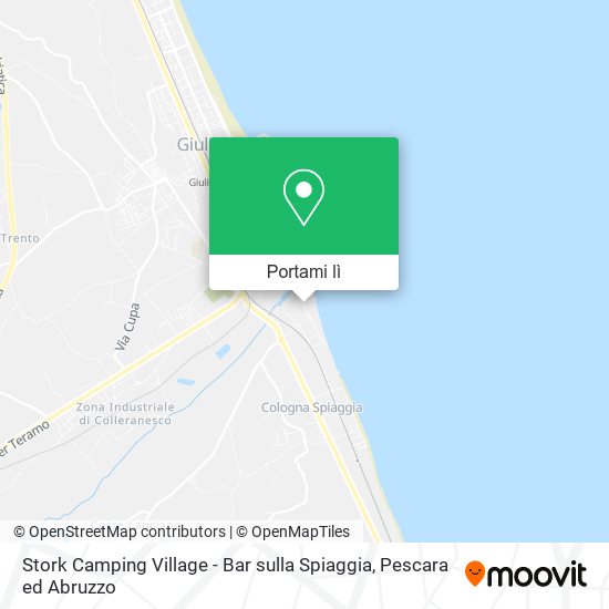 Mappa Stork Camping Village - Bar sulla Spiaggia