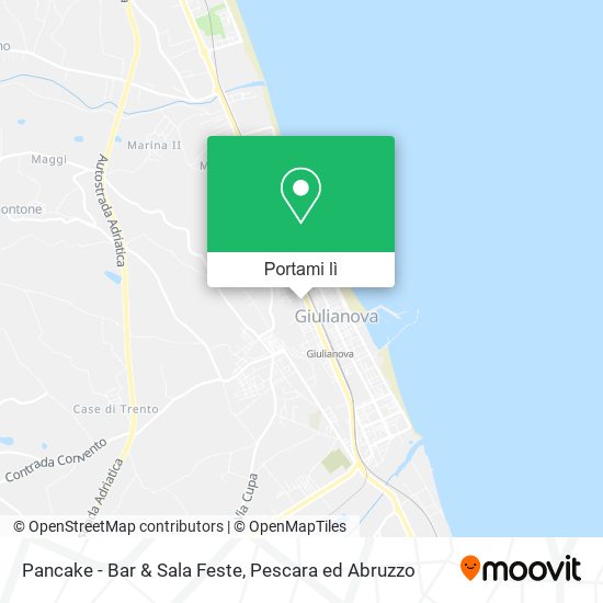 Mappa Pancake - Bar & Sala Feste