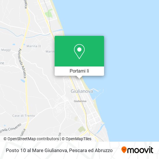 Mappa Posto 10 al Mare Giulianova