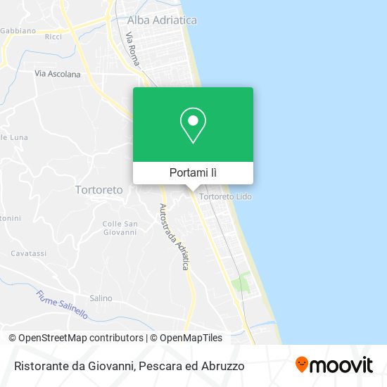 Mappa Ristorante da Giovanni