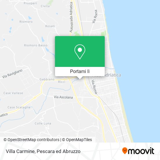 Mappa Villa Carmine