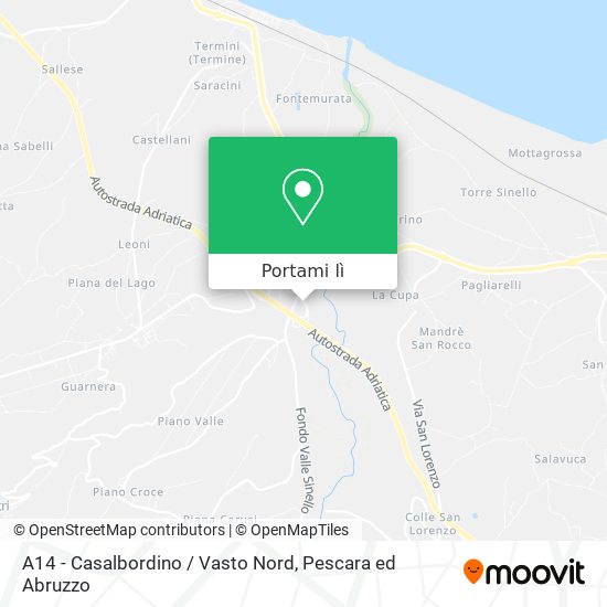 Mappa A14 - Casalbordino / Vasto Nord