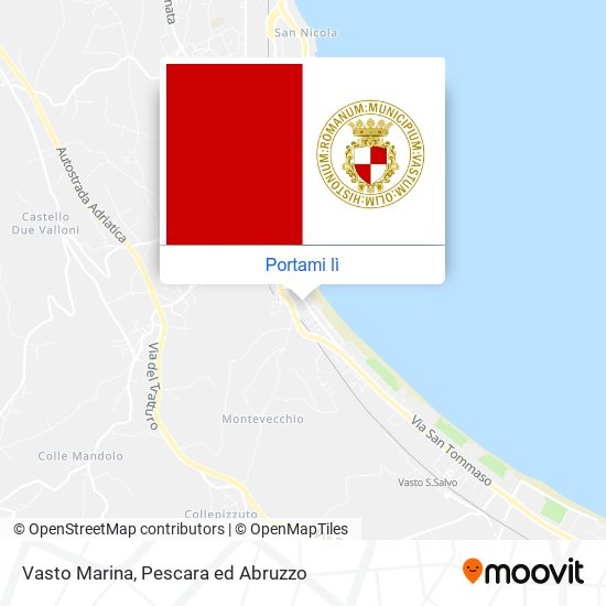 Mappa Vasto Marina