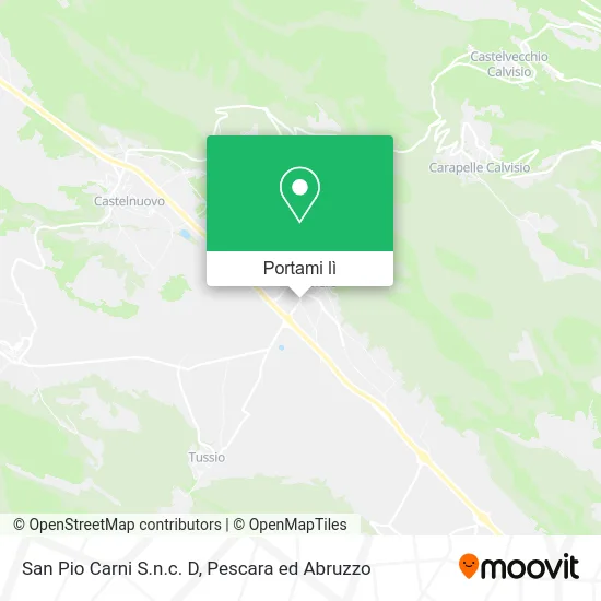 Mappa San Pio Carni S.n.c. D
