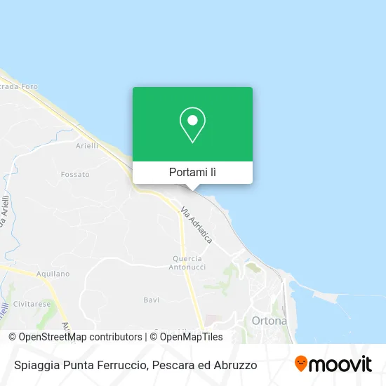 Mappa Spiaggia Punta Ferruccio