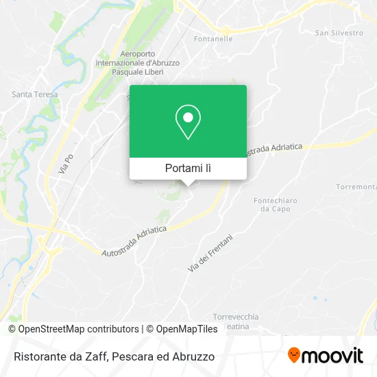 Mappa Ristorante da Zaff
