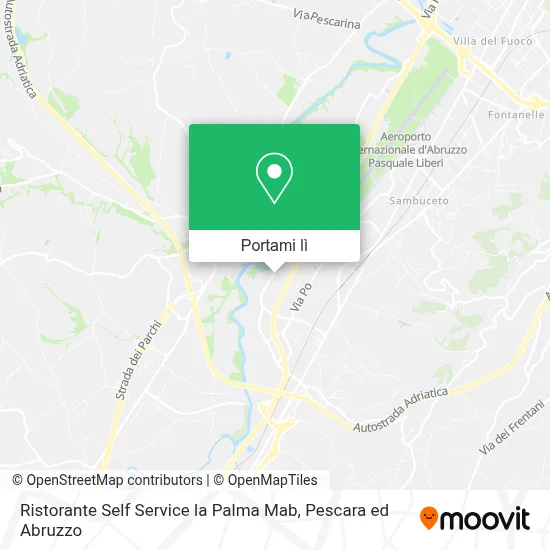 Mappa Ristorante Self Service la Palma Mab