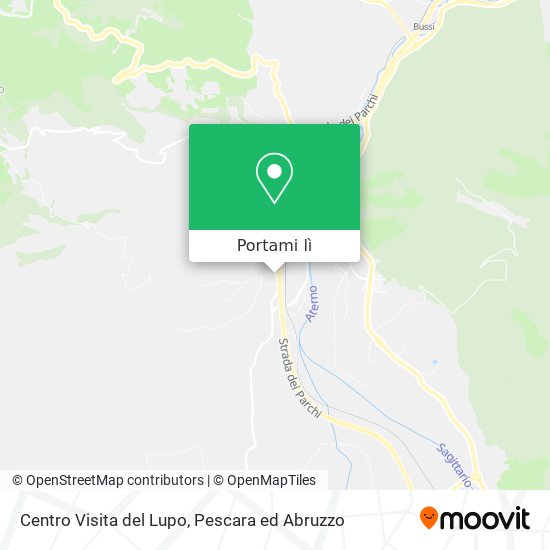 Mappa Centro Visita del Lupo