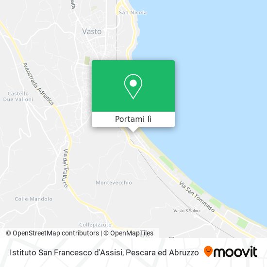 Mappa Istituto San Francesco d'Assisi