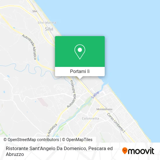 Mappa Ristorante Sant'Angelo Da Domenico