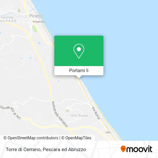 Mappa Torre di Cerrano