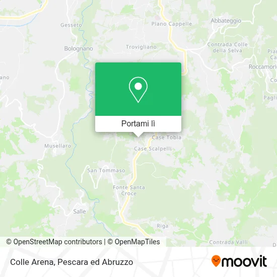 Mappa Colle Arena