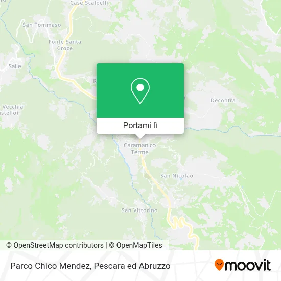Mappa Parco Chico Mendez