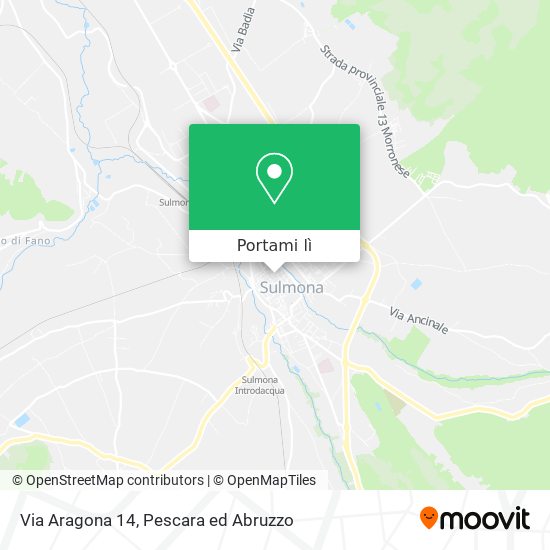 Mappa Via Aragona 14