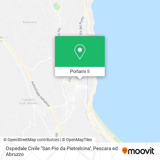 Mappa Ospedale Civile "San Pio da Pietrelcina"