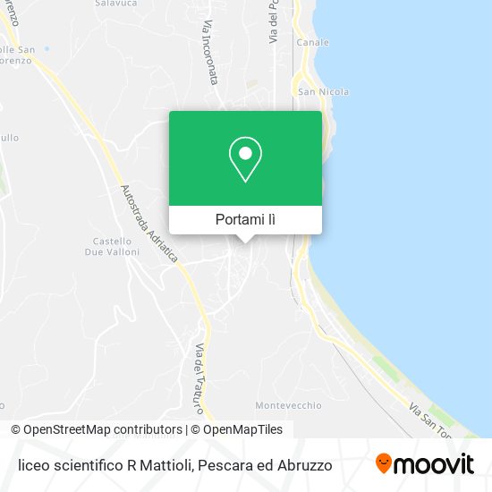 Mappa liceo scientifico R Mattioli