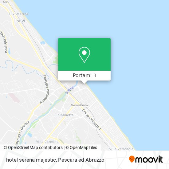 Mappa hotel serena majestic