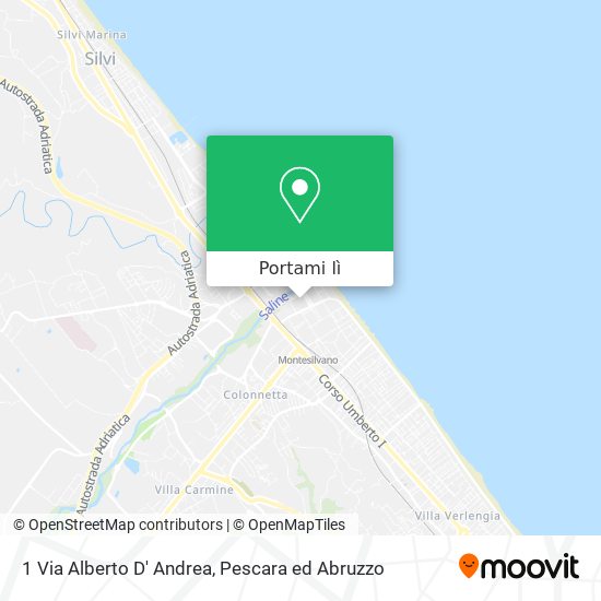 Mappa 1 Via Alberto D' Andrea