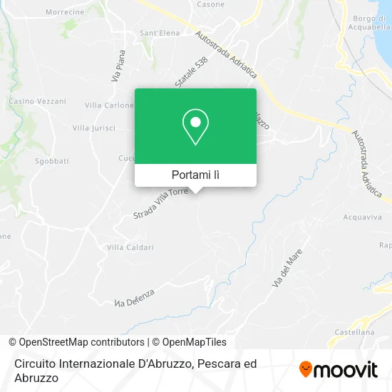 Mappa Circuito Internazionale D'Abruzzo