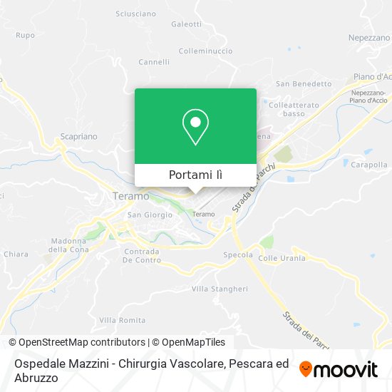 Mappa Ospedale Mazzini - Chirurgia Vascolare