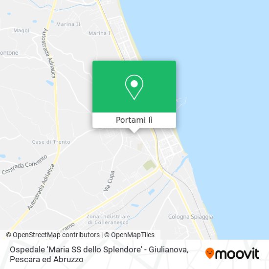 Mappa Ospedale 'Maria SS dello Splendore' - Giulianova