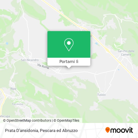 Mappa Prata D'ansidonia