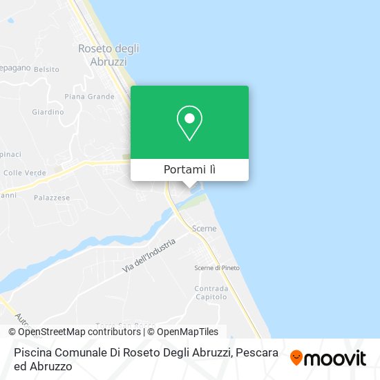Mappa Piscina Comunale Di Roseto Degli Abruzzi