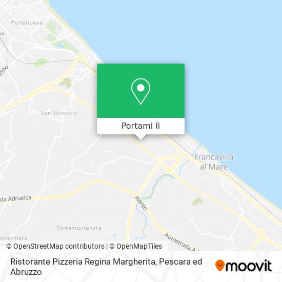 Mappa Ristorante Pizzeria Regina Margherita