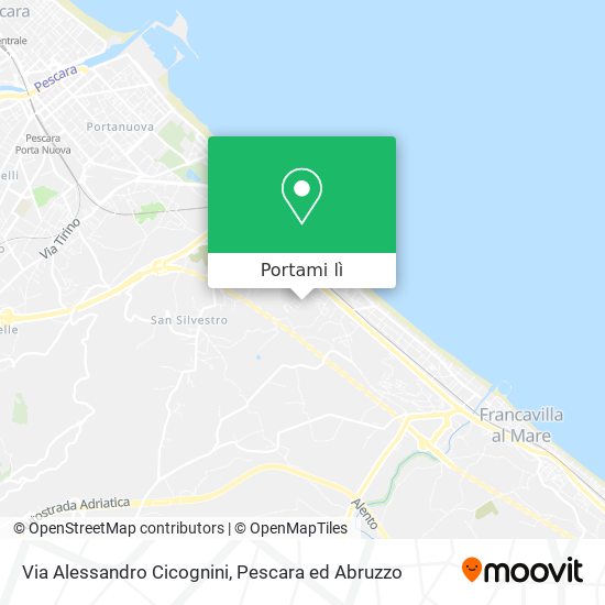 Mappa Via Alessandro Cicognini