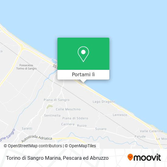 Mappa Torino di Sangro Marina