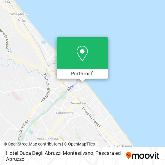 Mappa Hotel Duca Degli Abruzzi Montesilvano
