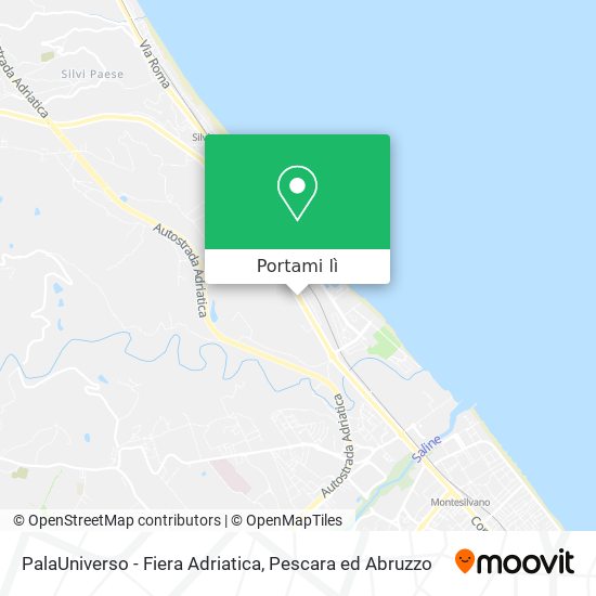 Mappa PalaUniverso - Fiera Adriatica