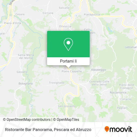 Mappa Ristorante Bar Panorama