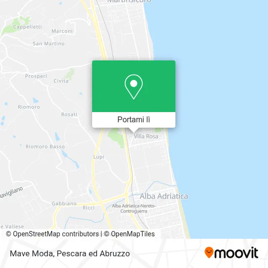 Mappa Mave Moda