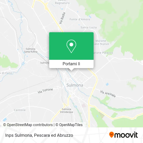 Mappa Inps Sulmona